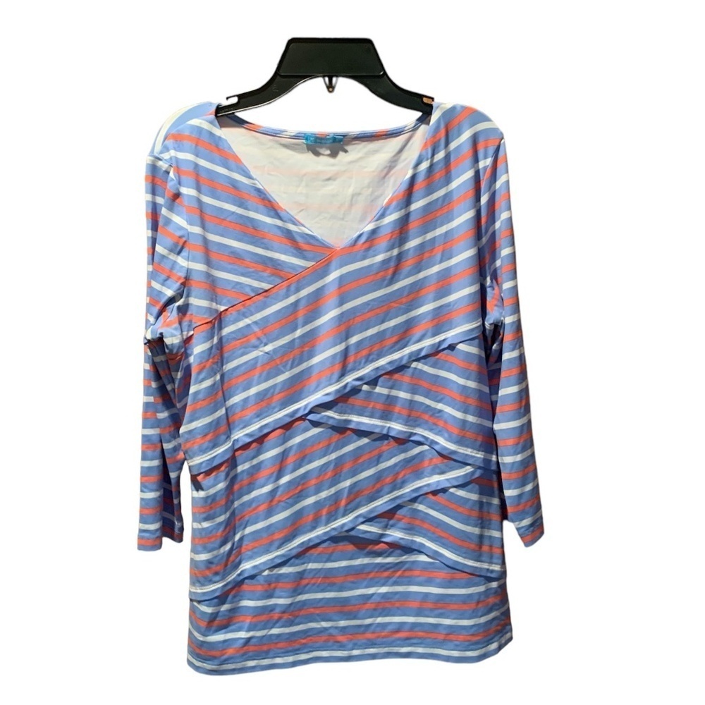 J. McLaughlin Nicola Layered Striped Top large